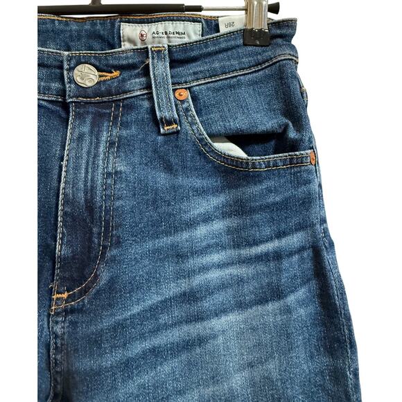 Adriano Goldschmid Mari High Rise Slim Straight Dark Wash Denim Jeans - Size 26 - Picture 5 of 9